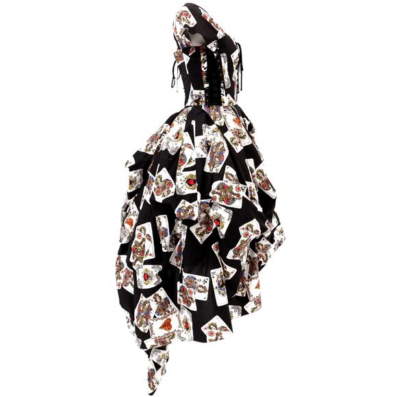 ⭐️SOLD⭐️ ONLY ONE! Dolce & Gabbana Queen of Hearts Corset Runway Gown NWT 40IT/S - Picture 8 of 13